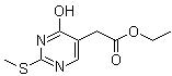 4-Hydroxy-2-(methylthio)-5-pyrimidineacetic acid ethyl ester molecular structure (CAS 29571-44-6)