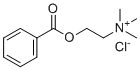 structure of CAS# 2964-09-2, Benzoylcholine chloride;2-benzoyloxyethyl(trimethyl)azanium;chloride