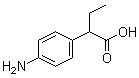 结构式 CAS# 29644-97-1, 2-(4-氨基苯基)-丁酸