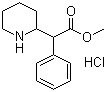 structure of CAS# 298-59-9, Methylphenidate hydrochloride;Methyl phenyl(piperidin-2-yl)acetate hydrochloride