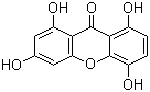 structure of CAS# 2980-32-7, Desmethylbellidifolin;Demethylbellidifolin; Desmethylbellidifoline; Norbellidifodin; 1,3,5,8-Tetrahydroxy-9H-xanthen-9-one