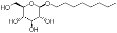 辛基-beta-D-吡喃葡萄糖苷分子结构 (CAS 29836-26-8)