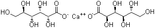 structure of CAS# 299-28-5, Calcium gluconate;D-Gluconic acid calcium salt; Calciofon; Glucobiogen; Neocalglucon