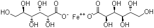 structure of CAS# 299-29-6, Ferrous gluconate;Iron gluconate; Glucoferron