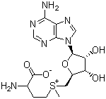 S-Adenosyl-L-methionine molecular structure (CAS 29908-03-0)