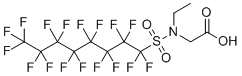 N-Ethyl-N-[(heptadecafluorooctyl)sulphonyl]glycine molecular structure (CAS 2991-50-6)