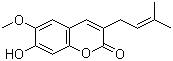 7-Hydroxy-6-methoxy-3-prenylcoumarin molecular structure (CAS 299159-90-3)