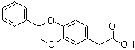 4-苄氧基-3-甲氧基苯基乙酸分子结构 (CAS 29973-91-9)