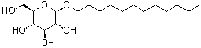 Dodecyl alpha-D-glucopyranoside molecular structure (CAS 29980-16-3)