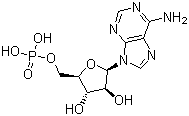 structure of CAS# 29984-33-6, Vidarabine monophosphate;Adenine-9-beta-D-arabinofuranoside-5'-monophosphate; 9-(5-O-Phosphono-beta-D-arabinofuranosyl)-9H-purin-6-amine; Ara-A