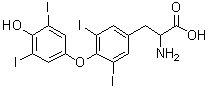O-(4-Hydroxy-3,5-diiodophenyl)-3,5-diiodo-DL-tyrosine molecular structure (CAS 300-30-1)