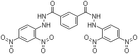 1,3-苯二甲酰双[2-(2,4-二硝基苯基)肼]分子结构 (CAS 300360-39-8)