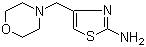 4-(4-Morpholinylmethyl)-2-thiazolamine molecular structure (CAS 3008-61-5)