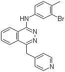 N-(3-Bromo-4-methylphenyl)-4-(4-pyridinylmethyl)-1-phthalazinamine molecular structure (CAS 300842-64-2)
