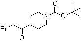 tert-Butyl 4-(bromoacetyl)piperidine-1-carboxylate molecular structure (CAS 301221-79-4)