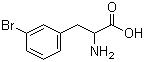 3-溴苯丙氨酸分子结构 (CAS 30163-20-3)