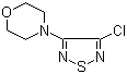 结构式 CAS# 30165-96-9, 3-氯-4-吗啉基-1,2,5-噻二唑