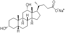 结构式 CAS# 302-95-4, 脱氧胆酸钠