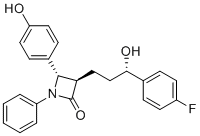 structure of CAS# 302781-98-2, Desfluoro Ezetimibe;(3R,4S)-3-[(3S)-3-(4-fluorophenyl)-3-hydroxypropyl]-4-(4-hydroxyphenyl)-1-phenylazetidin-2-one