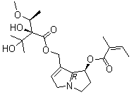 毛果天芥菜碱分子结构 (CAS 303-34-4)