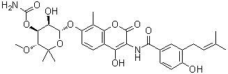 Novobiocin molecular structure (CAS 303-81-1)