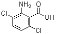 3,6-二氯邻氨基苯甲酸分子结构 (CAS 3032-32-4)