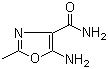 5-Amino-2-methyl-4-oxazolecarboxamide molecular structure (CAS 30380-28-0)