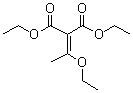 structure of CAS# 3044-06-2, (1-Ethoxyethylidene)propanedioic acid diethyl ester;Diethyl (1-ethoxyethylidene)malonate; Diethyl 2-(1-ethoxyethylidene)malonate; NSC 233875