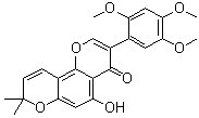 Toxicarol isoflavone molecular structure (CAS 3044-60-8)