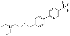 N-(2-(Diethylamino)ethyl)-4-(4-trifluoromethylphenyl)benzylamine molecular structure (CAS 304694-40-4)