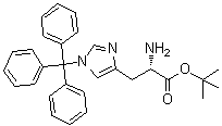 结构式 CAS# 304698-96-2, 1-(三苯基甲基)-L-组氨酸叔丁酯