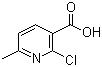 2-Chloro-6-methylnicotinic acid molecular structure (CAS 30529-70-5)