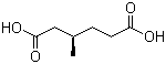 3-甲基己二酸分子结构 (CAS 3058-01-3)