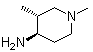 反式-1,3-二甲基-4-哌啶胺分子结构 (CAS 30648-81-8)