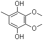 2,3-二甲氧基-5-甲基-1,4-苯二酚分子结构 (CAS 3066-90-8)