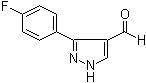 3-(4-氟苯基)-1H-吡唑-4-甲醛分子结构 (CAS 306936-57-2)