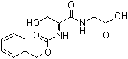 structure of CAS# 30735-20-7, N-(Benzyloxycarbonyl)-L-serylglycine;N-(N-Carboxy-L-seryl)glycine N-benzyl ester; Cbz-Ser-Gly-OH