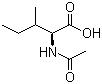 N-乙酰-L-异亮氨酸分子结构 (CAS 3077-46-1)