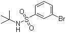 N-叔丁基-3-溴苯磺酰胺分子结构 (CAS 308283-47-8)