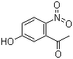 2'-硝基-5'-羟基苯乙酮分子结构 (CAS 30879-49-3)