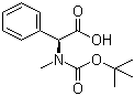 Boc-N-甲基-L-苯甘氨酸分子结构 (CAS 30925-11-2)