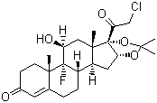 哈西奈德分子结构 (CAS 3093-35-4)