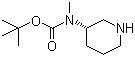 甲基 (3S)-3-哌啶基氨基甲酸叔丁酯分子结构 (CAS 309962-63-8)