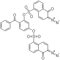 4-Benzoyl-1,3-phenylene bis(6-diazo-5,6-dihydro-5-oxonaphthalene-1-sulphonate) molecular structure (CAS 31001-73-7)