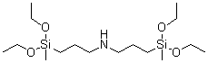 N,N-Bis[3-(diethoxymethylsilyl)propyl]amine molecular structure (CAS 31020-47-0)
