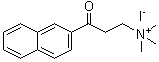 2-(beta-萘甲酰基)乙基三甲基碘化铵分子结构 (CAS 31059-54-8)