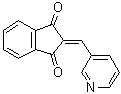 2-(3-吡啶亚甲基)-1,3-茚满二酮分子结构 (CAS 31083-55-3)