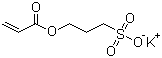 structure of CAS# 31098-20-1, Potassium 3-sulphonatopropyl acrylate;Potassium 3-prop-2-enoyloxypropane-1-sulfonate