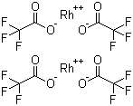 Rhodium(II) trifluoroacetate dimer molecular structure (CAS 31126-95-1)