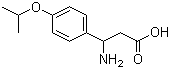 3-Amino-3-(4-isopropoxyphenyl)propanoic acid molecular structure (CAS 311321-19-4)
